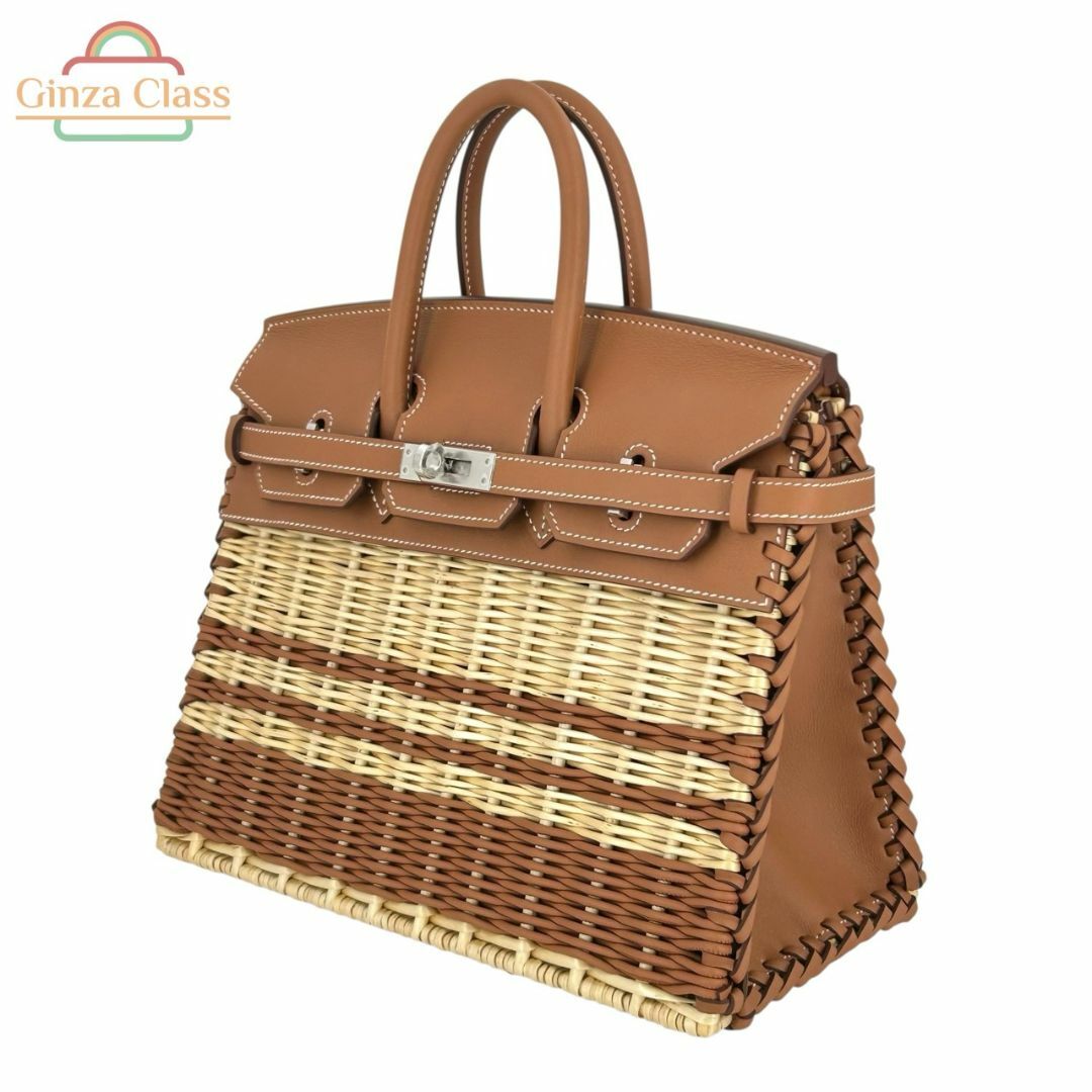 HERMES(エルメス)の【新品未使用】HERMES エルメス バーキン ピクニック 25 ヴォースイフト ラタン ゴールド シルバー金具 W刻印 2025年製 箱付き レディース ハンドバッグ カゴバッグ レア レディースのバッグ(ハンドバッグ)の商品写真