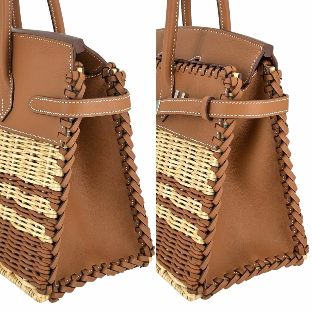 HERMES(エルメス)の【新品未使用】HERMES エルメス バーキン ピクニック 25 ヴォースイフト ラタン ゴールド シルバー金具 W刻印 2025年製 箱付き レディース ハンドバッグ カゴバッグ レア レディースのバッグ(ハンドバッグ)の商品写真