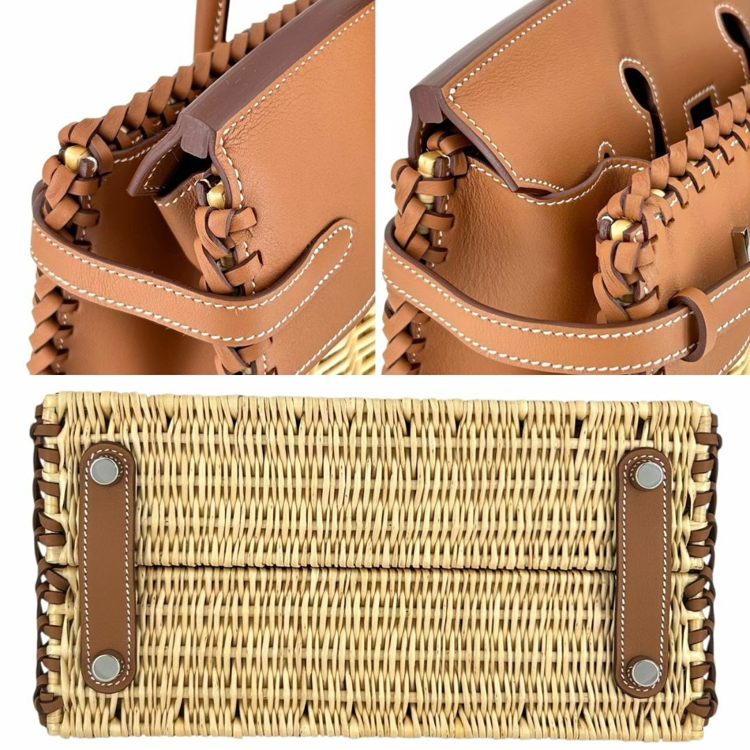 HERMES(エルメス)の【新品未使用】HERMES エルメス バーキン ピクニック 25 ヴォースイフト ラタン ゴールド シルバー金具 W刻印 2025年製 箱付き レディース ハンドバッグ カゴバッグ レア レディースのバッグ(ハンドバッグ)の商品写真