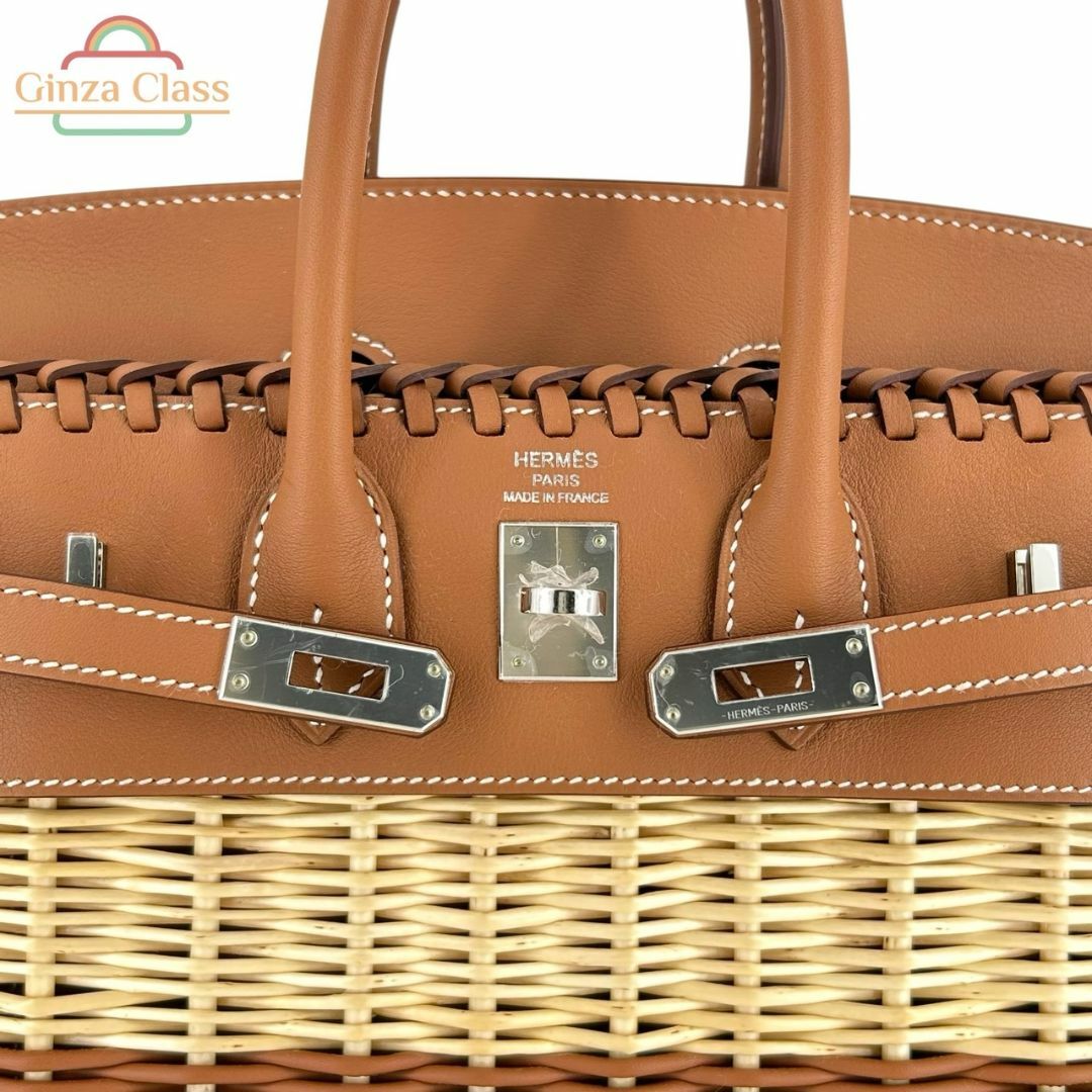 HERMES(エルメス)の【新品未使用】HERMES エルメス バーキン ピクニック 25 ヴォースイフト ラタン ゴールド シルバー金具 W刻印 2025年製 箱付き レディース ハンドバッグ カゴバッグ レア レディースのバッグ(ハンドバッグ)の商品写真