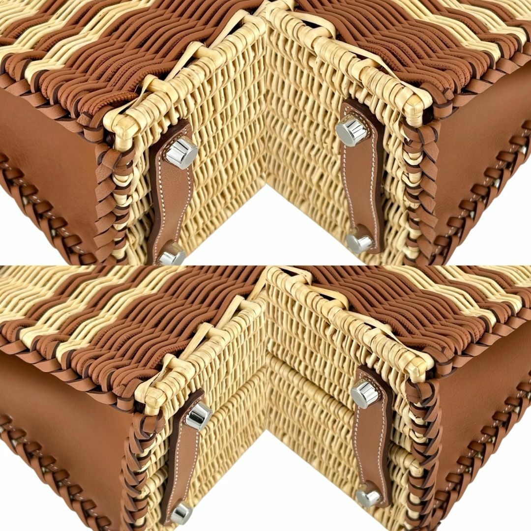 HERMES(エルメス)の【新品未使用】HERMES エルメス バーキン ピクニック 25 ヴォースイフト ラタン ゴールド シルバー金具 W刻印 2025年製 箱付き レディース ハンドバッグ カゴバッグ レア レディースのバッグ(ハンドバッグ)の商品写真