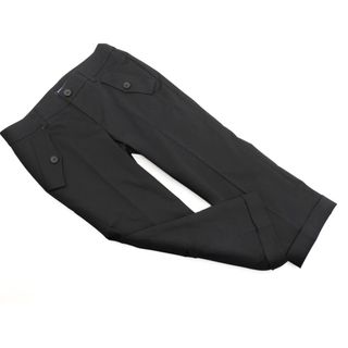 バーバリー(BURBERRY)のBURBERRY バーバリー LONDON クロップド パンツ size38/黒 ■◇ レディース(クロップドパンツ)