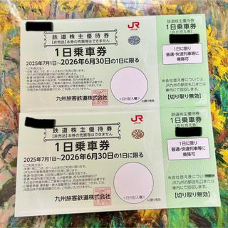 ジェイアール(JR)のJR九州株主優待　1日乗車券2枚　(鉄道乗車券)