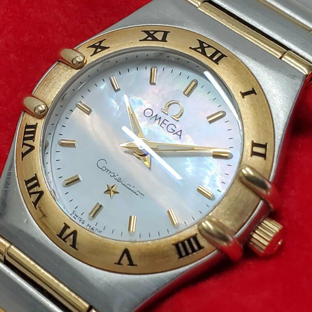 オメガ コンステレーション ミニ シェル1262.70 コンビ SS×YG 時計 OMEGA - OMEGA オメガ コンステレーション 1262.70 腕時計