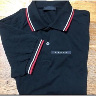 プラダ(PRADA)のPRADA ポロシャツ　ブラック(ポロシャツ)