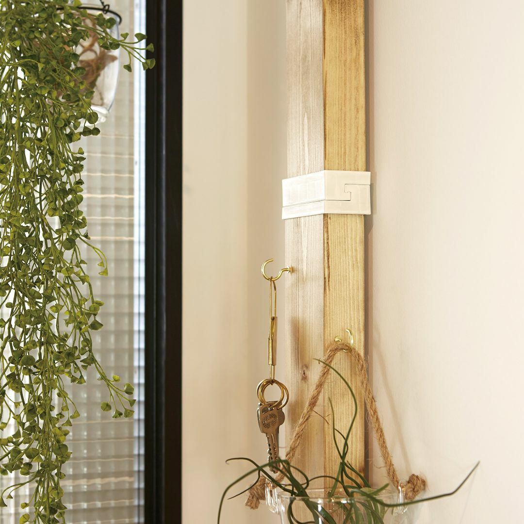 平安伸銅工業 LABRICO DIY収納パーツ 2×4ジョイント オフホワイト  インテリア/住まい/日用品のキッチン/食器(収納/キッチン雑貨)の商品写真