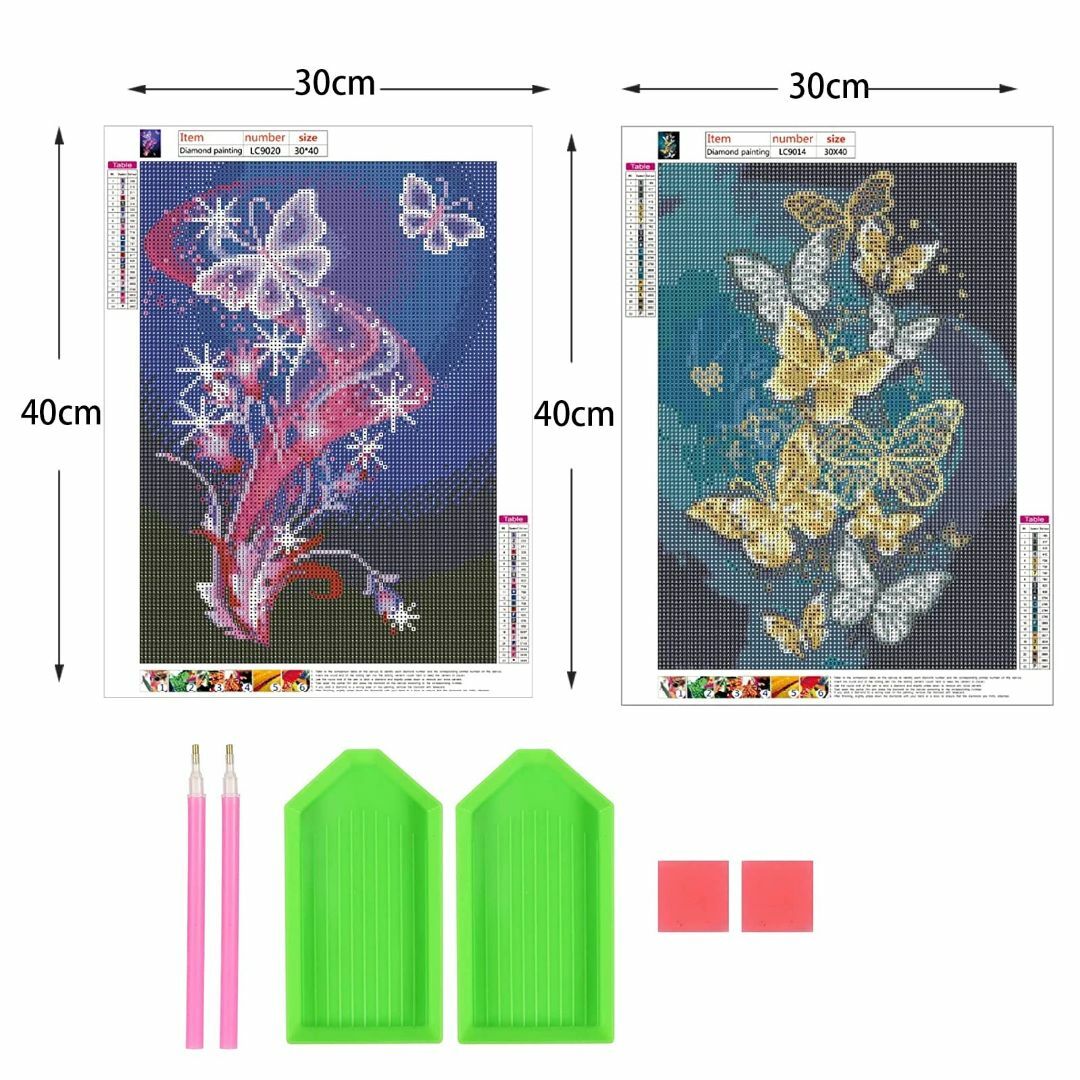 【特価セール】2枚セット 5Ｄダイヤモンドアート キット ダイアモンドビーズ絵画 その他のその他(その他)の商品写真