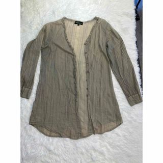 イタリア購入　ブラウス　カーキ(シャツ/ブラウス(長袖/七分))