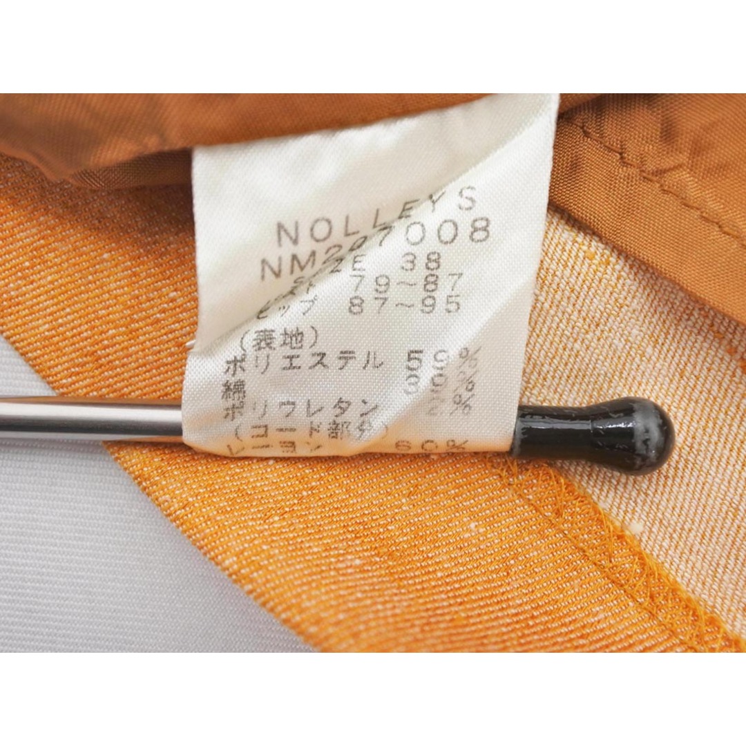 NOLLEY'S(ノーリーズ)のNOLLEY'S ノーリーズ タック ノースリーブ ワンピース size38/オレンジ ■◆ レディース レディースのワンピース(ミニワンピース)の商品写真
