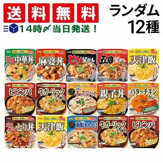 マルミヤ(丸美屋)の【 送料無料 】丸美屋 どんぶり ごはん付き 12種 ランダム 食べ比べ 詰め合わせ アソート セット まとめ買い(その他)