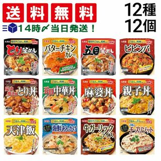 マルミヤ(丸美屋)の【 送料無料 】 丸美屋 どんぶり ごはん付き 食べ比べ 12種類 詰め合わせ アソート セット まとめ買い(その他)