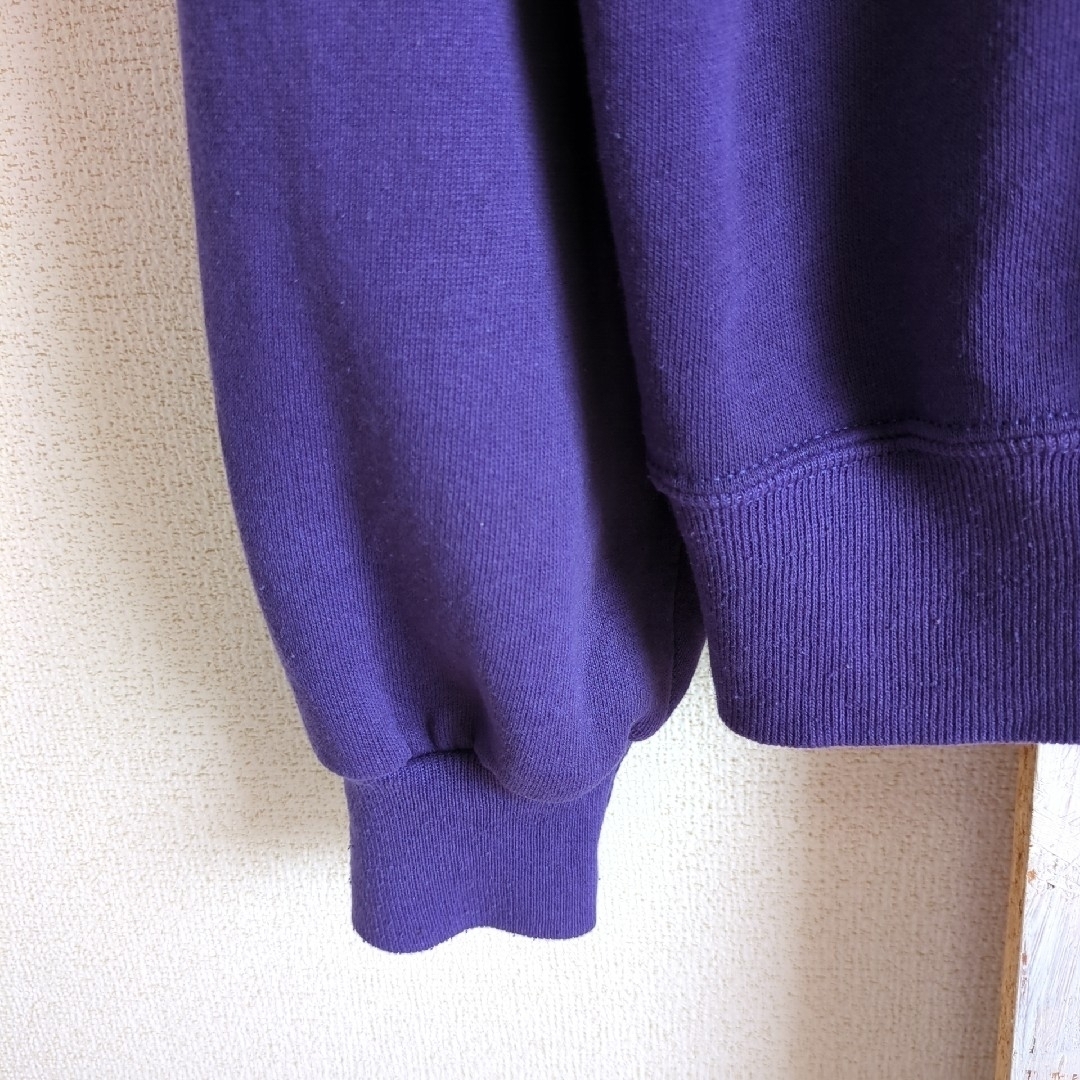 VINTAGE(ヴィンテージ)の90s USA製 JERZEES 無地スウェット　ラグランスリーブ　パープル　　 メンズのトップス(スウェット)の商品写真