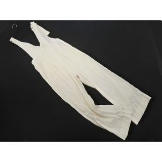アプワイザーリッシェ(Apuweiser-riche)のApuweiser-riche アプワイザーリッシェ リボン サロペット オーバーオール size2/白 ■◇ レディース(サロペット/オーバーオール)