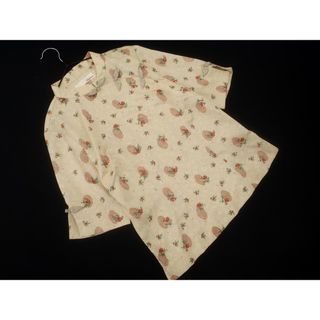 Lily Brown - 新品 Lily Brown リリーブラウン 花柄 総柄 チャイナ ブラウス シャツ sizeF/ベージュ ■◆ レディース