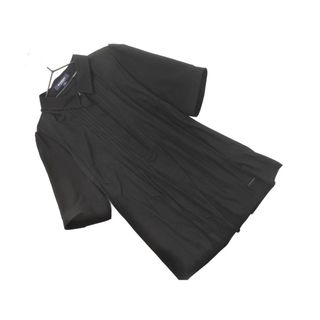 BURBERRY バーバリー LONDON シアースリーブ ポロシャツ size2/黒 ■◆ レディース