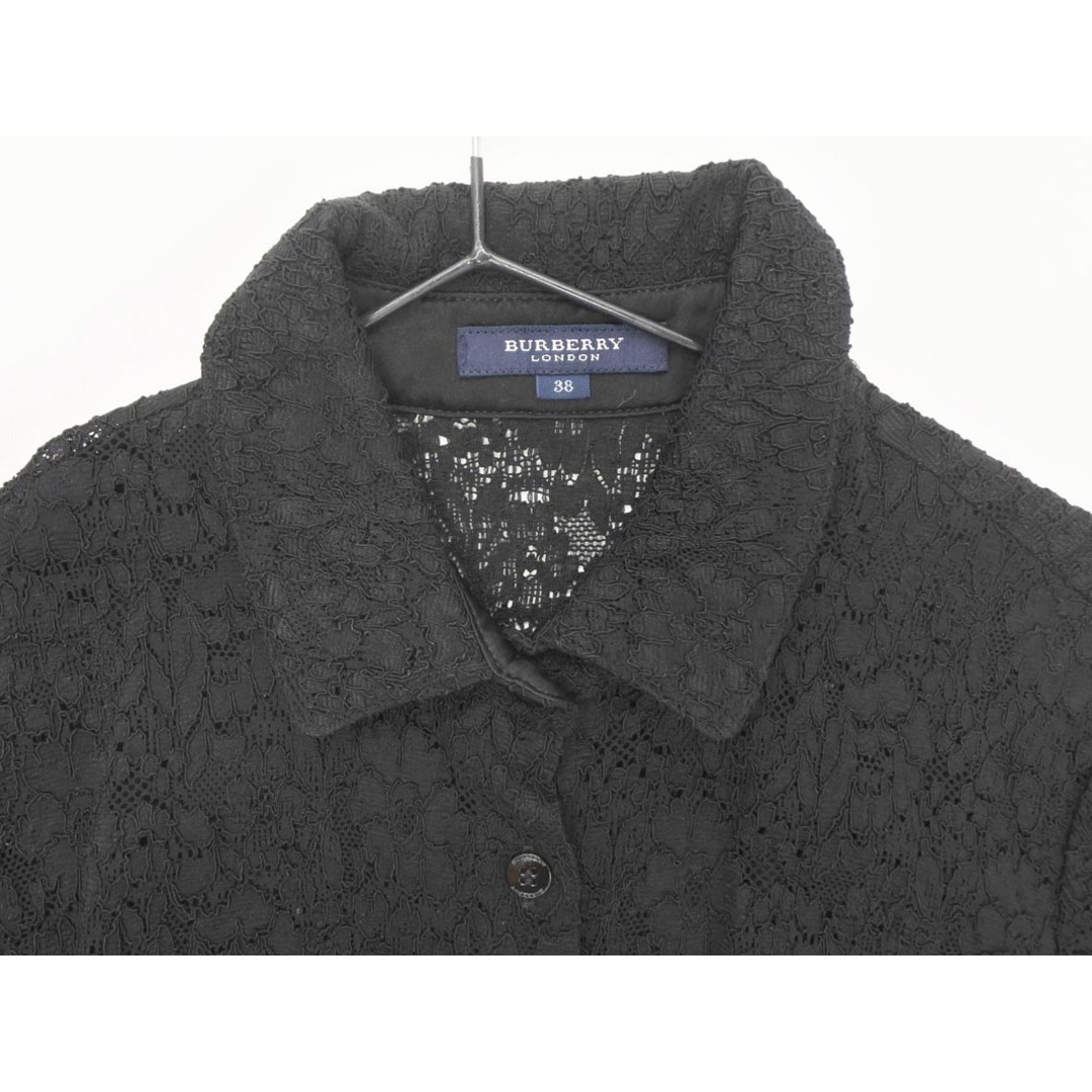 BURBERRY(バーバリー)のBURBERRY バーバリー LONDON 総レース ブラウス シャツ size38/黒 ■◇ レディース レディースのトップス(シャツ/ブラウス(長袖/七分))の商品写真