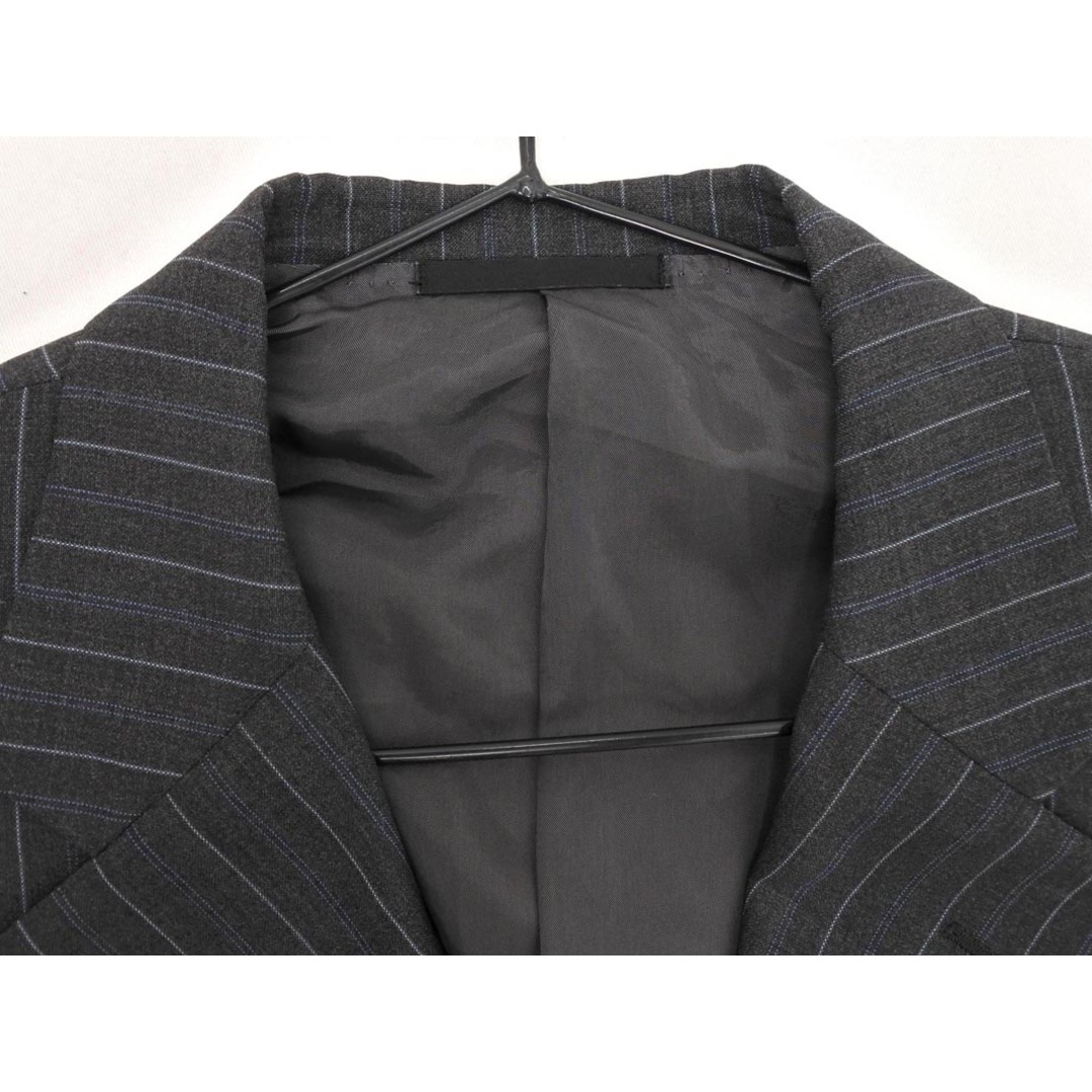 BURBERRY(バーバリー)のBURBERRY バーバリー ストライプ セットアップ ジャケット パンツ スーツ sizeAB6/グレー ■◇◎メンズ メンズのスーツ(セットアップ)の商品写真