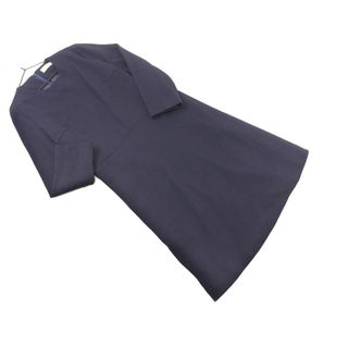 ユナイテッドアローズ(UNITED ARROWS)のBEAUTY & YOUTH ビューティ&ユース ユナイテッドアローズ Iライン ワンピース 紺 ■◇ レディース(ミニワンピース)