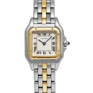 カルティエ(Cartier)のCartier パンテール SM 1ロウ 箱保証書付き Ref.84083241 アイボリー 中古品 レディース 腕時計(腕時計)