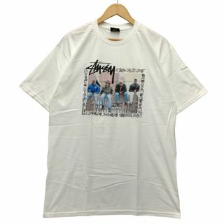 STUSSY ステューシー A Tribe Called Quest プリント 半袖Ｔシャツ ホワイト サイズ L 正規品 / 51464
