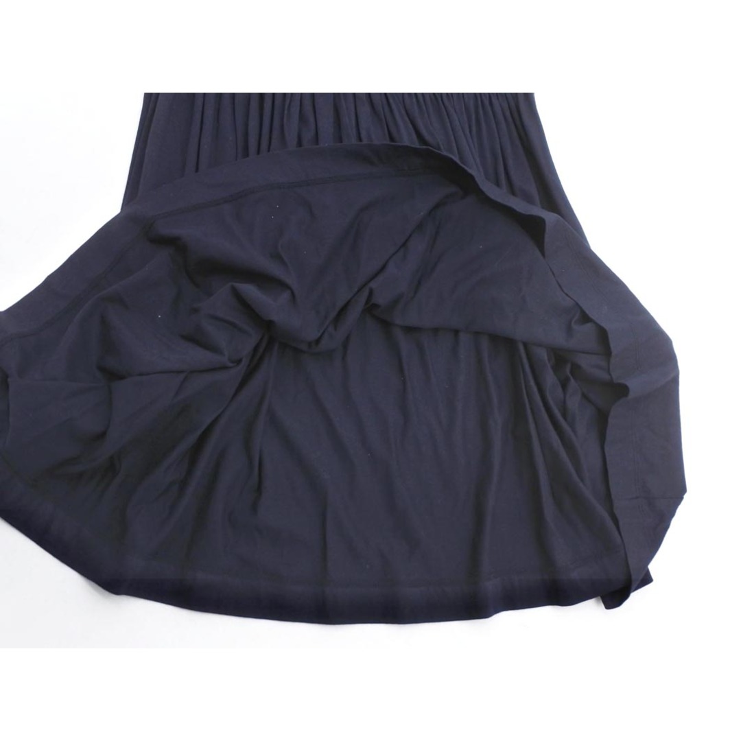 BLUE LABEL CRESTBRIDGE ブルーレーベル クレストブリッジ パフスリーブ Aライン ワンピース size38/濃紺 ■◆ レディース レディースのワンピース(ひざ丈ワンピース)の商品写真