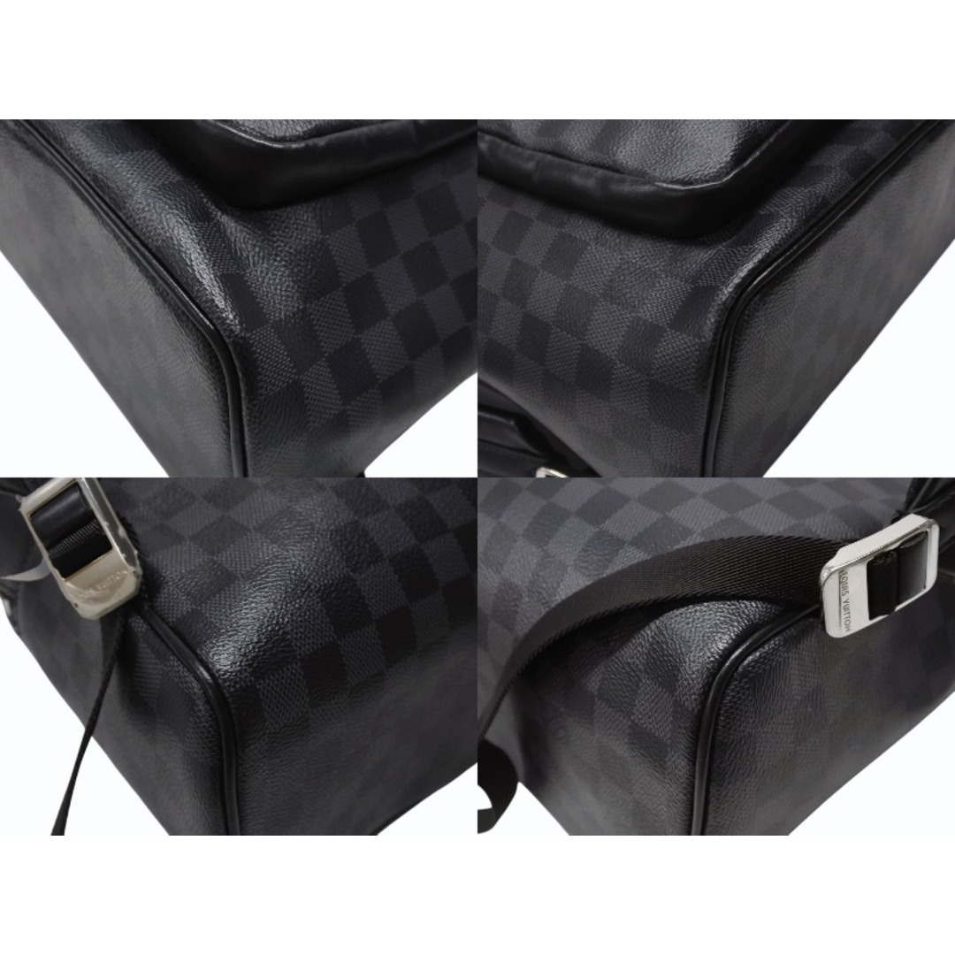 LOUIS VUITTON(ルイヴィトン)の新品同様 LOUIS VUITTON ルイヴィトン リュック ジョッシュ ダミエグラフィット N41473 PVC レザー ブラック 中古 4b004823 メンズのバッグ(バッグパック/リュック)の商品写真