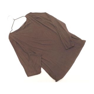 EVEX by KRIZIA エヴェックスバイクリツィア 無地 カットソー size42/茶 ■◇ レディース