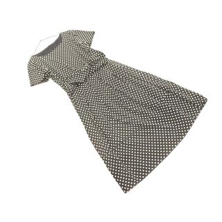 CARA O CRUZ キャラオクルス ドット ワンピース size11/紺 ■◆ レディース(ひざ丈ワンピース)
