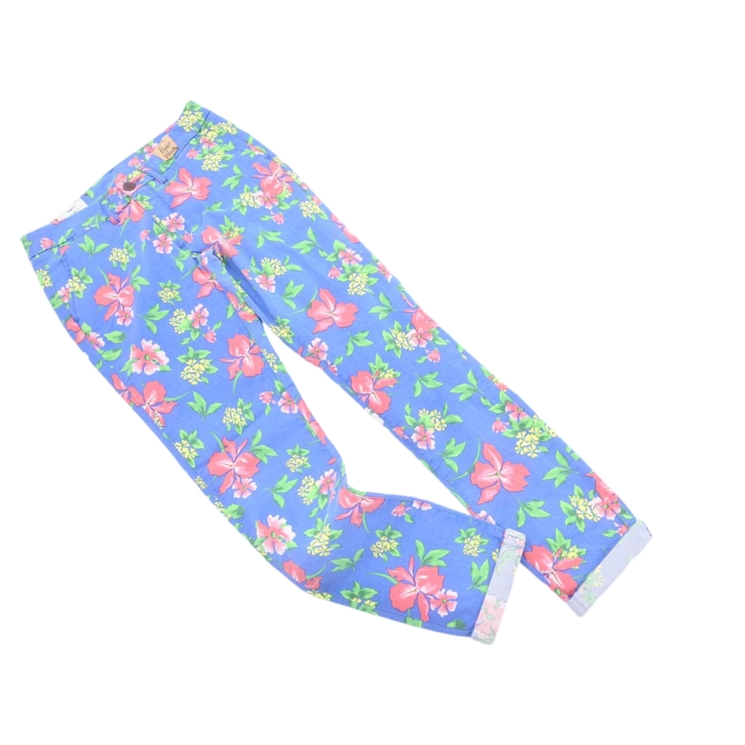 FRANKLIN&MARSHALL(フランクリンアンドマーシャル)の新品 FRANKLIN & MARSHALL フランクリン＆マーシャル SKINNY FIT 花柄 パンツ size24/青 ■◆ レディース レディースのパンツ(その他)の商品写真