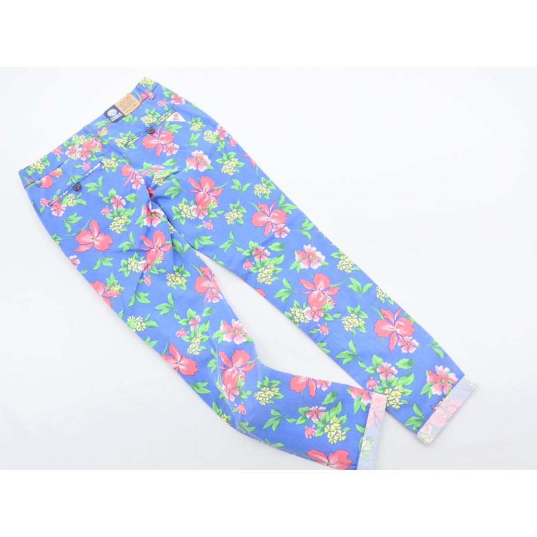 FRANKLIN&MARSHALL(フランクリンアンドマーシャル)の新品 FRANKLIN & MARSHALL フランクリン＆マーシャル SKINNY FIT 花柄 パンツ size24/青 ■◆ レディース レディースのパンツ(その他)の商品写真