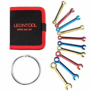 【人気商品】LEONTOOL ミニスパナセット 薄型 ショートコンビレンチセット(その他)