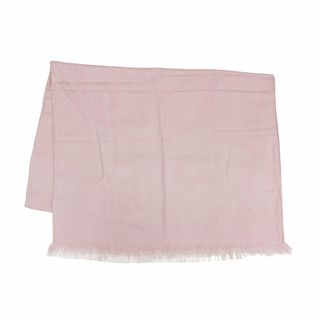 エルメス(HERMES)のHERMES エルメス ニュー・リブリス カシミヤ シルク ストール / マフラー / 大判 フリンジ ジャガード織り / ピンク / フランス製 / ブランド アイテム 小物【レディース】【中古】(ストール/パシュミナ)