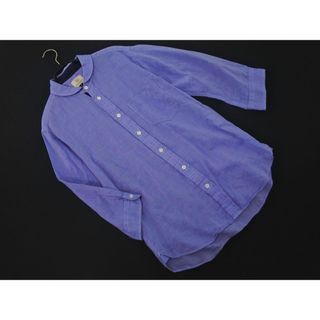 ユナイテッドアローズ(UNITED ARROWS)のBEAUTY & YOUTH ビューティ&ユース ユナイテッドアローズ 7分袖 シャツ sizeS/青 ■◇ メンズ(シャツ)