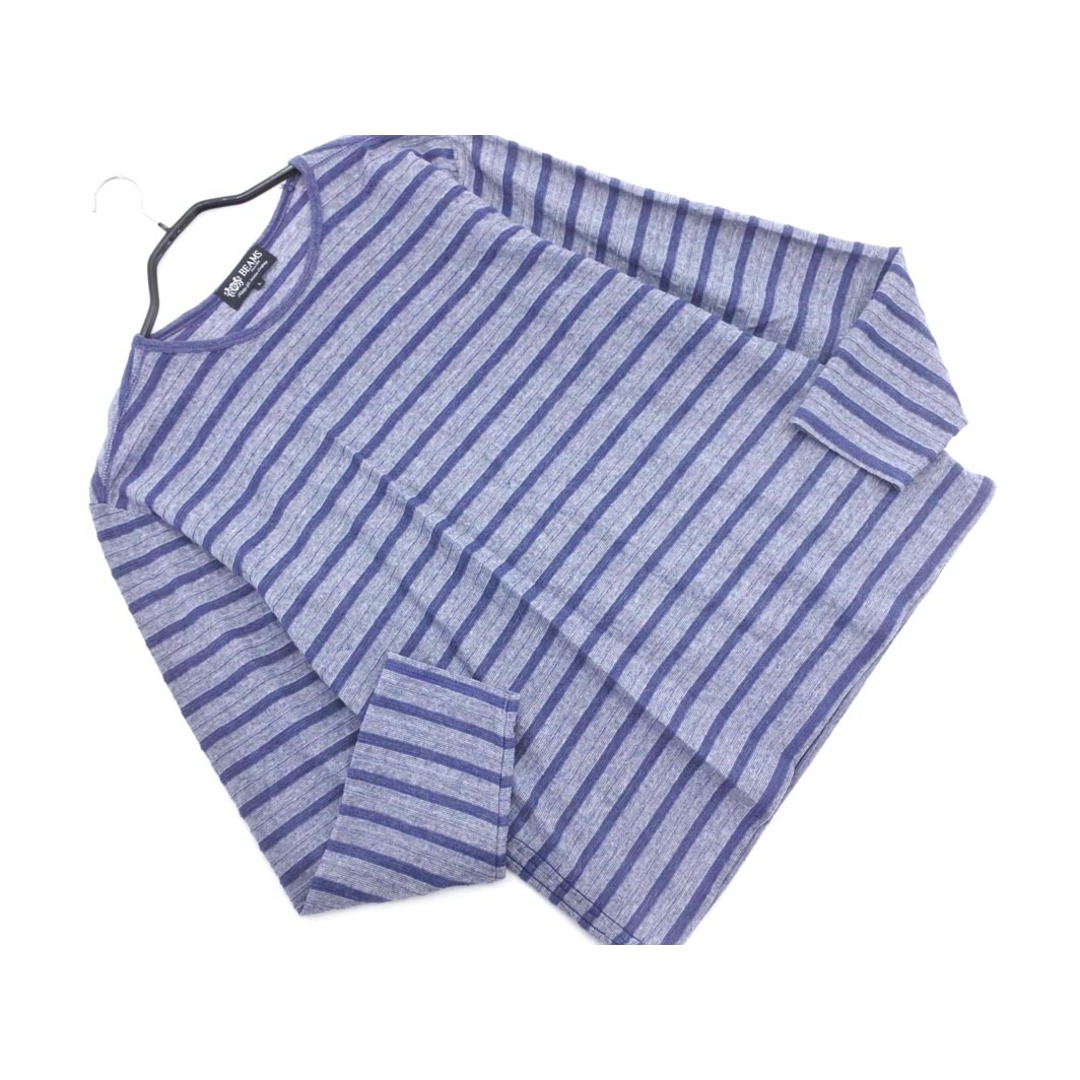 BEAMS(ビームス)のBEAMS ビームス ボーダー 長袖 カットソー sizeL/紺 ■◇ メンズ メンズのトップス(Tシャツ/カットソー(七分/長袖))の商品写真