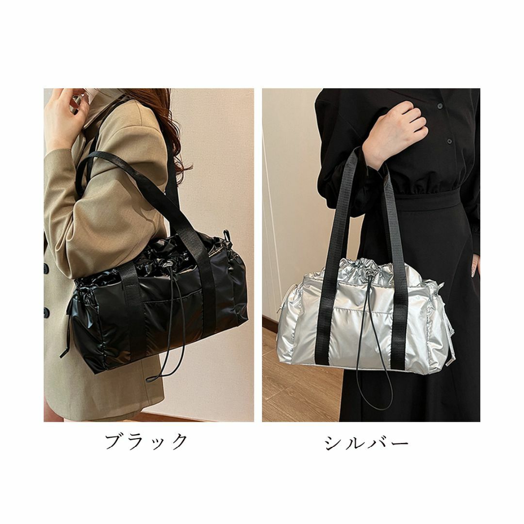 ■新品 トートバッグ 大容量かばん 軽量 韓国風 カジュアル 手提げ鞄 ドロスト レディースのバッグ(トートバッグ)の商品写真