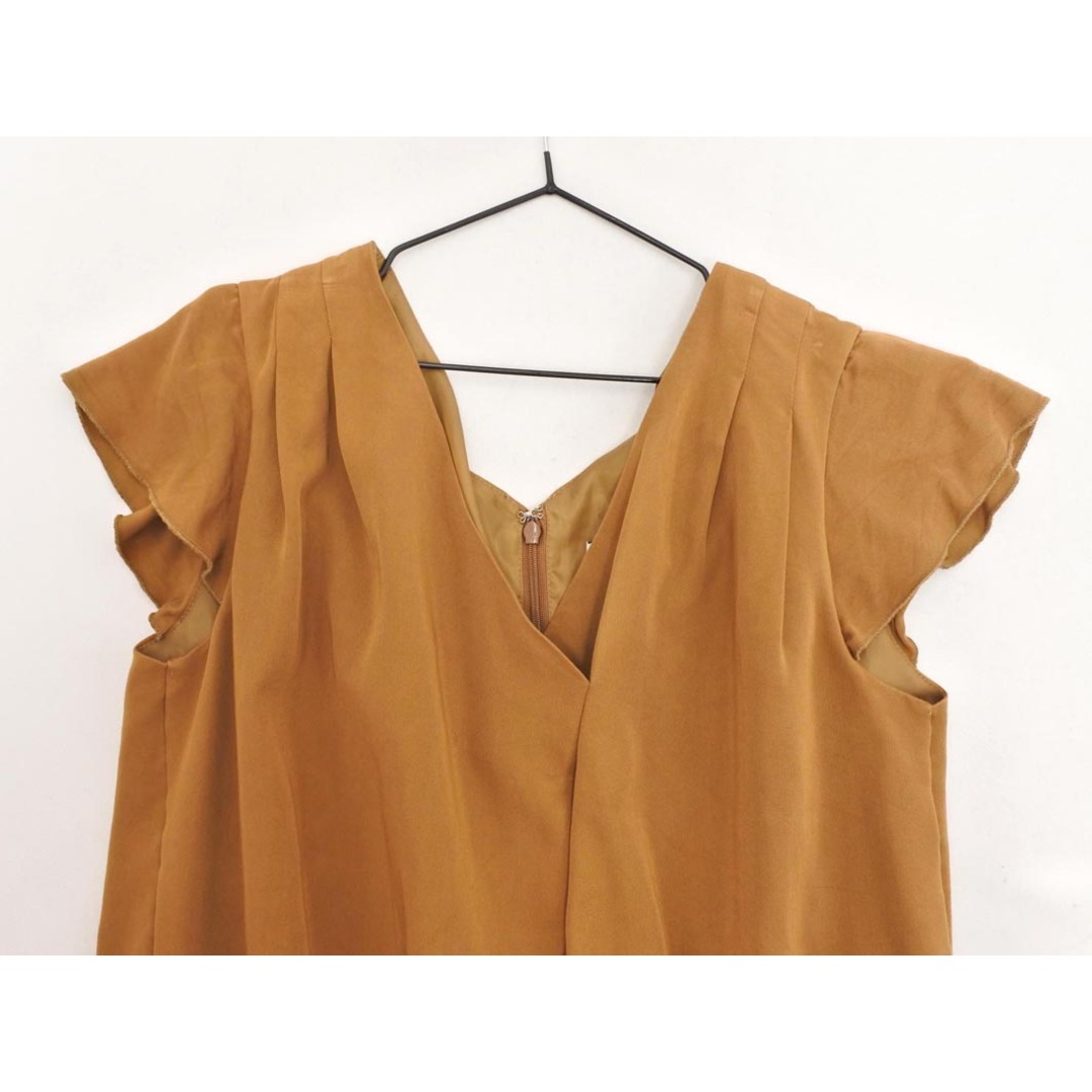 B:MING ｂｙ BEAMS Vネック オールインワン sizeM/茶 ■◆ レディース レディースのパンツ(サロペット/オーバーオール)の商品写真