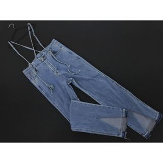 フリークスストア(FREAK'S STORE)のFREAK'S STORE フリークスストア SOMETHING カットオフ サロペット オーバーオール sizeM/青 ■■ レディース(サロペット/オーバーオール)