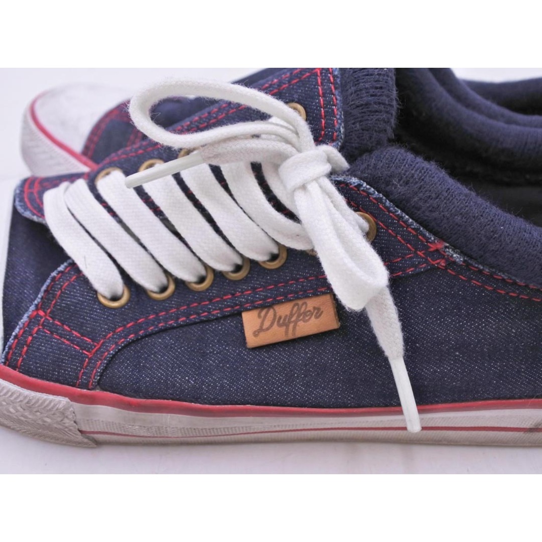 DUFFER ダファー デニム スニーカー size8（25ｃｍ位）/紺 ■■ メンズ メンズの靴/シューズ(スニーカー)の商品写真
