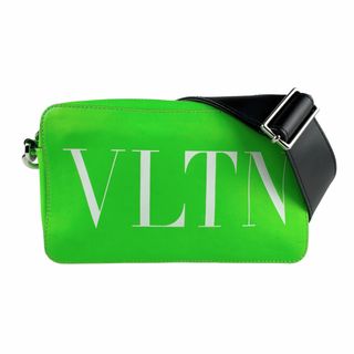 ヴァレンティノガラヴァーニ(valentino garavani)のヴァレンティノ ガラヴァーニ Valentino Garavani 斜め掛けショルダーバッグ レザー ネオングリーン/ブラック シルバー ユニセックス 送料無料【中古】 z6033(ショルダーバッグ)