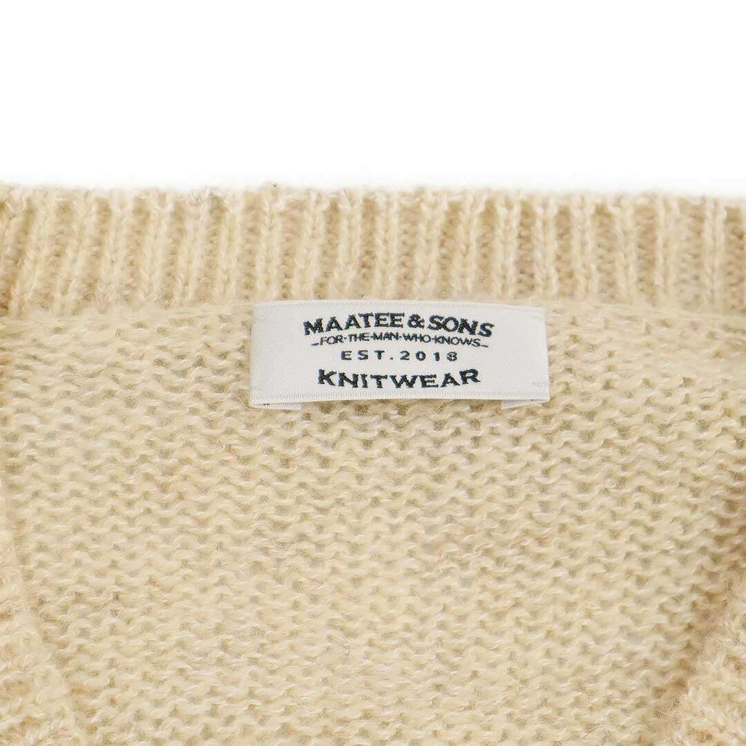 MAATEE＆SONS マーティーアンドサンズ 24AW SHET和紙 P/O SWEATER ニットセーター MT4303-0105 ベージュ 2 メンズのトップス(ベスト)の商品写真
