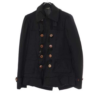 COMME des GARCONS HOMME PLUS コム デギャルソンオムプリュス 09AW ドッキング縮絨ジャケット PD-C002 ブラック XS