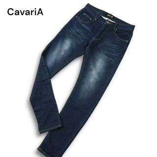CavariA キャバリア USED加工★ スウェット デニム スキニー パンツ ジーンズ Sz.S メンズ(その他)