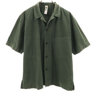 エムエイチエル(MHL.)の古着 MHL. エムエイチエル 半袖 ワークシャツ L カーキ マーガレットハウエル メンズ(シャツ)