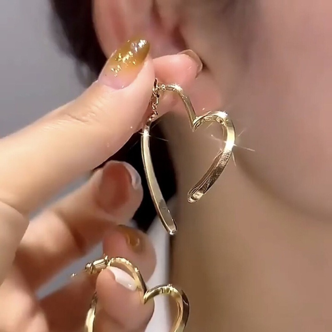 【新着】ピアス フープ　ゴールド　アクセサリー シンプル　レディース　S925 レディースのアクセサリー(ピアス)の商品写真