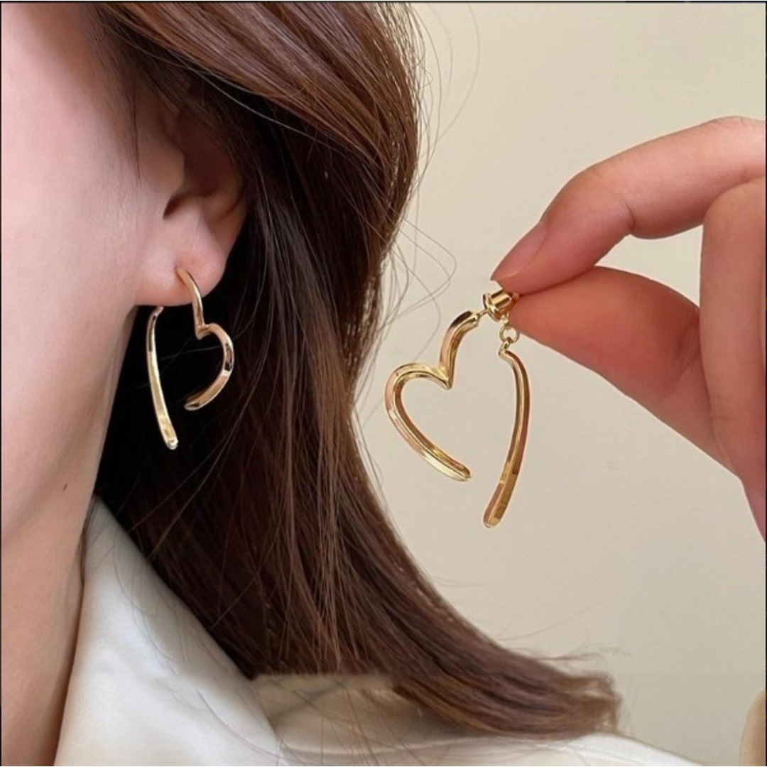 【新着】ピアス フープ　ゴールド　アクセサリー シンプル　レディース　S925 レディースのアクセサリー(ピアス)の商品写真