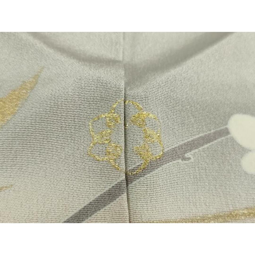 平和屋着物●訪問着　枝花文　暈し染め　金銀彩　正絹　逸品　DAAU5792ps レディースの水着/浴衣(着物)の商品写真