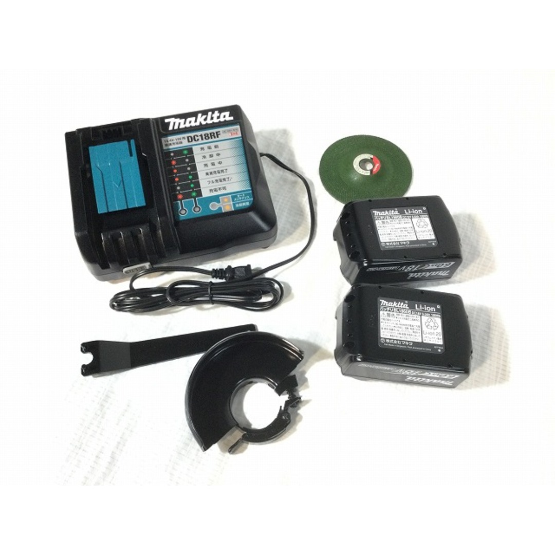 Makita(マキタ)の☆未使用品☆makita マキタ 18V 充電式ディスクグラインダー GA412DRGX バッテリー2個(18V6.0Ah)充電器+ケース 112788 自動車/バイクのバイク(工具)の商品写真