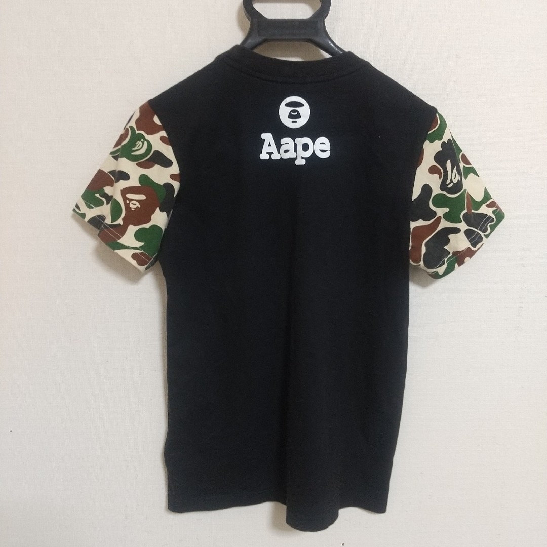 A BATHING APE(アベイシングエイプ)の【人気】アベイシングエイプ 迷彩 ブラック 半袖Tシャツ レディース S レディースのトップス(Tシャツ(半袖/袖なし))の商品写真