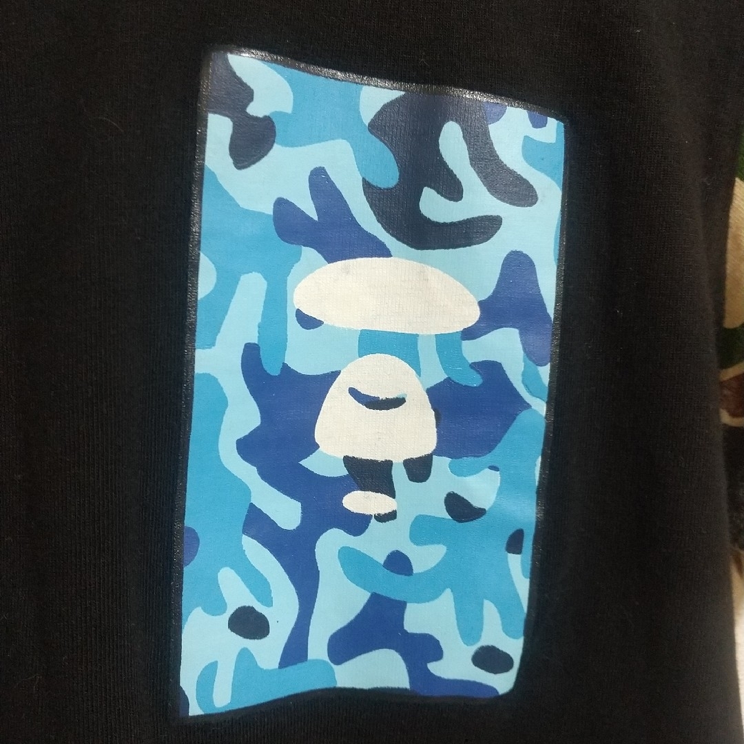 A BATHING APE(アベイシングエイプ)の【人気】アベイシングエイプ 迷彩 ブラック 半袖Tシャツ レディース S レディースのトップス(Tシャツ(半袖/袖なし))の商品写真