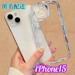 iPhone 15 クリア スマホケース カバー 透明 シェイカー 推し活 人気
